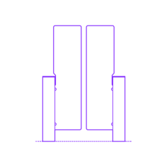Buildings Turnstiles Swing Gate Double Full Height Tracing Svg Vector, Free Vectors File